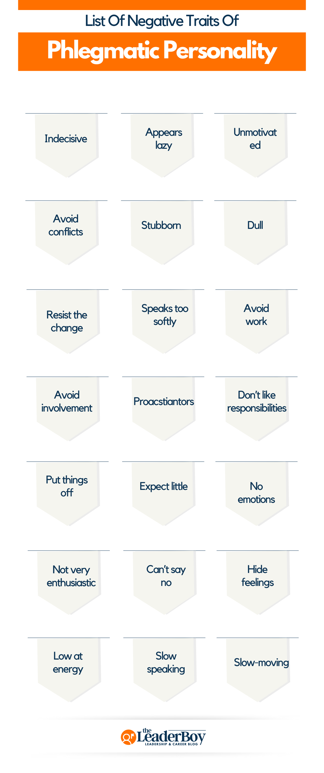 List Of Negative Traits Of Phlegmatic Personality