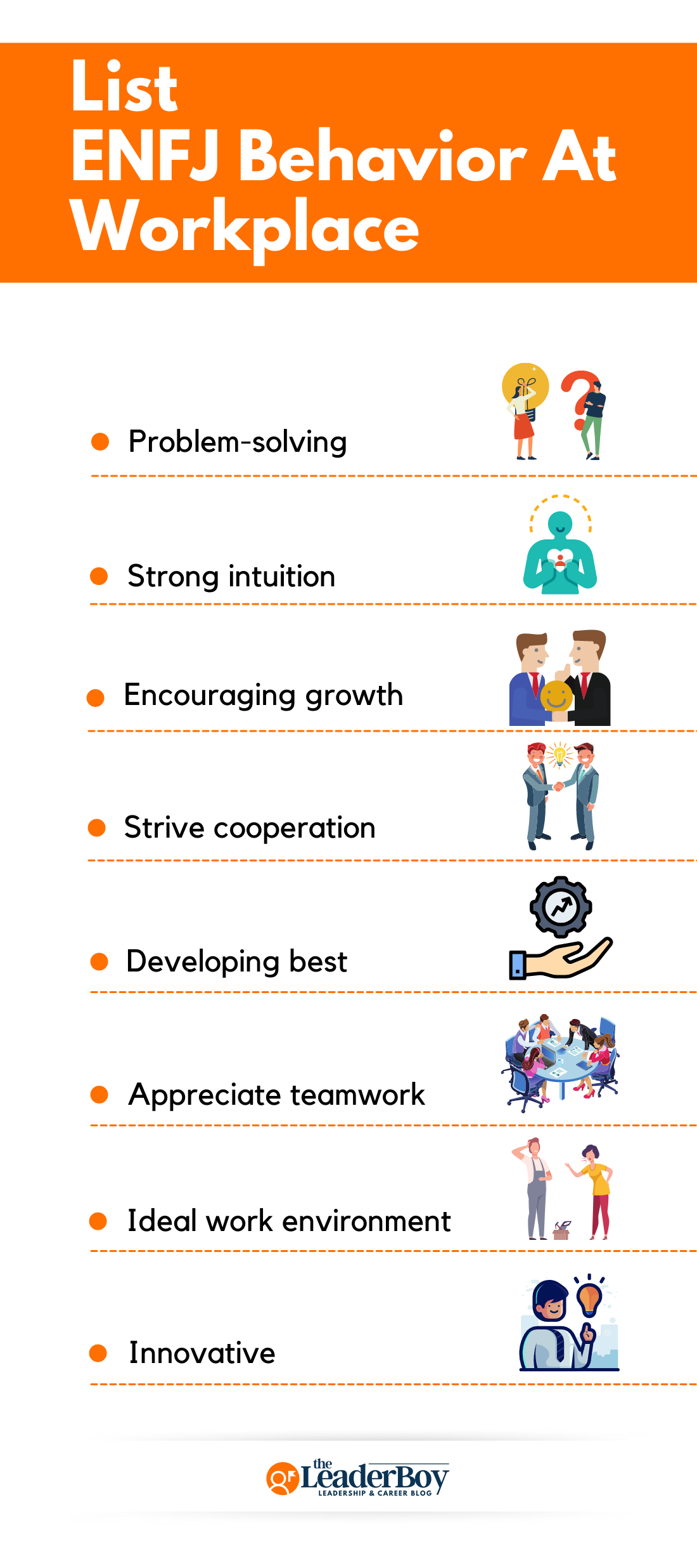 List of ENFJ Behavior At Workplace