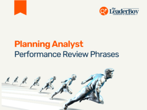 planning analysts performance review phrases