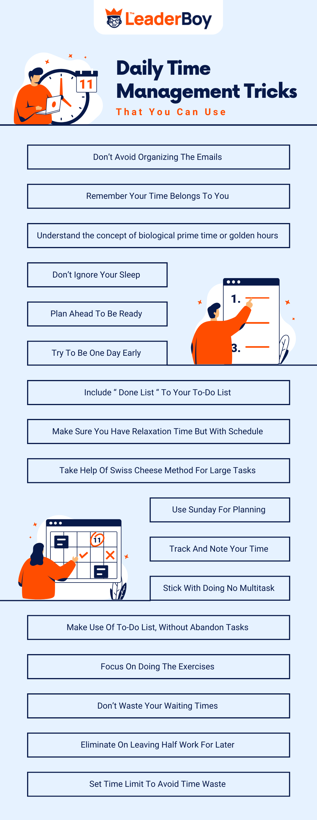 Daily Time Management Tricks That You Can Use Daily Time Management Tricks That You Can Use