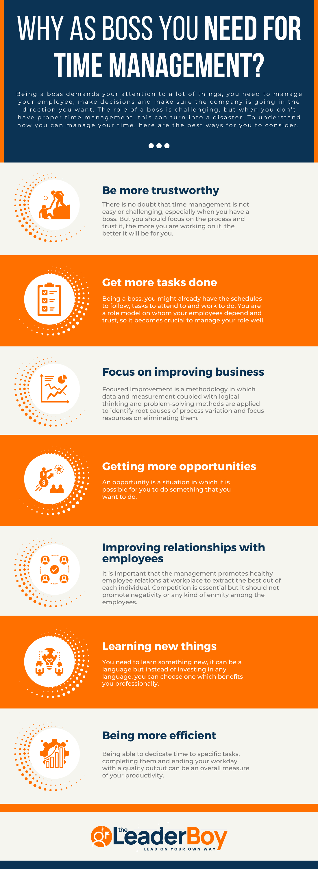 as boss you need time management