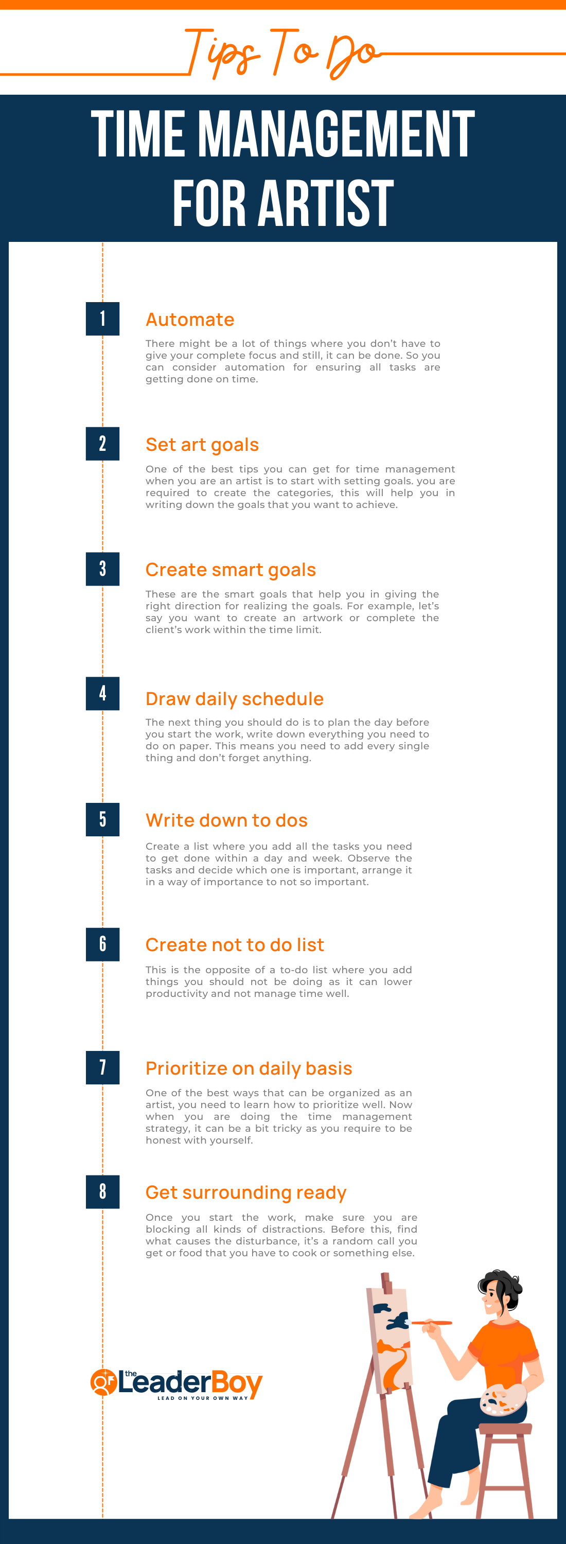 time management tips for artist