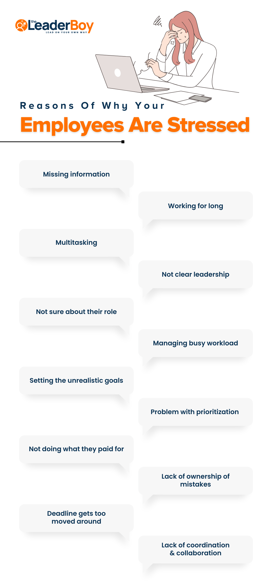 reasons of why your employees are streesed