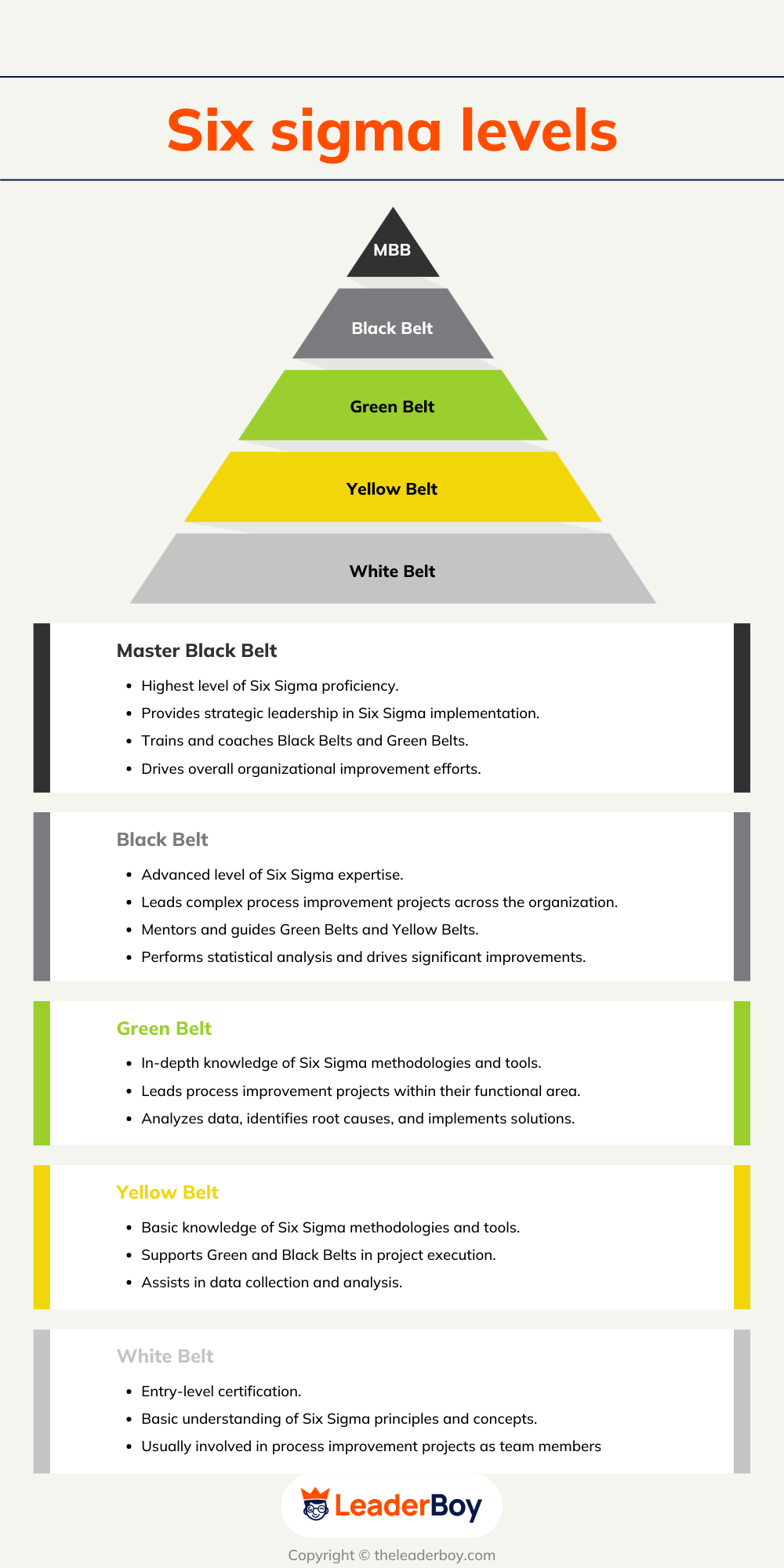 Six Sigma Levels Six Sigma Levels