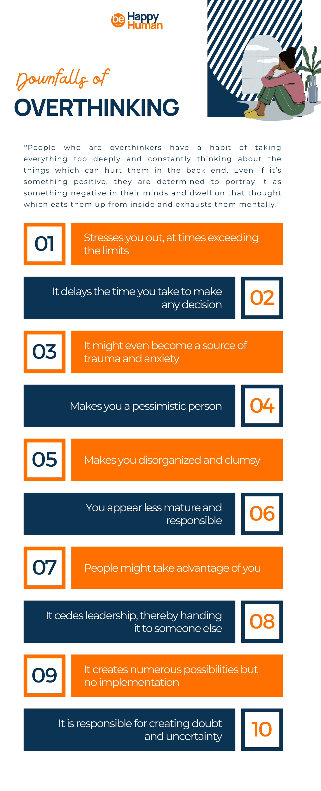 downfalls of overthinking