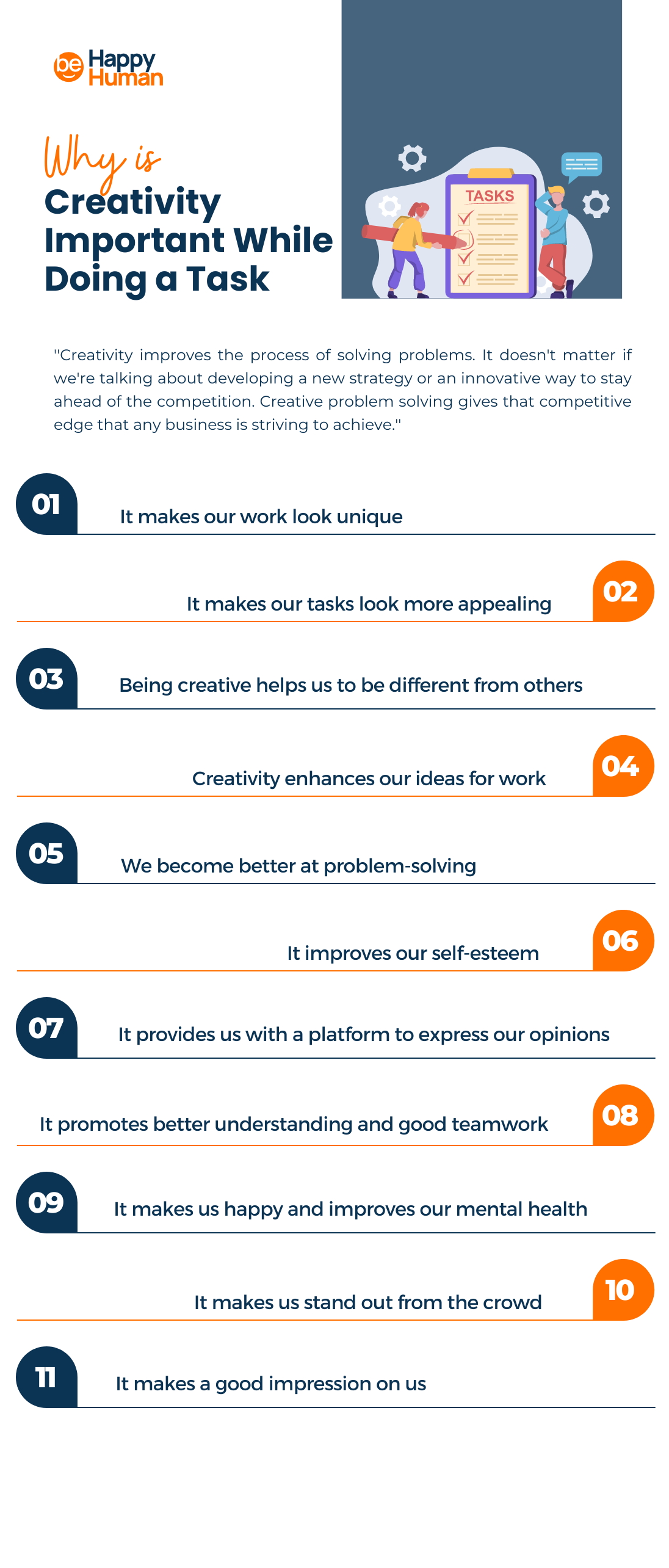 why creativity is important doing task